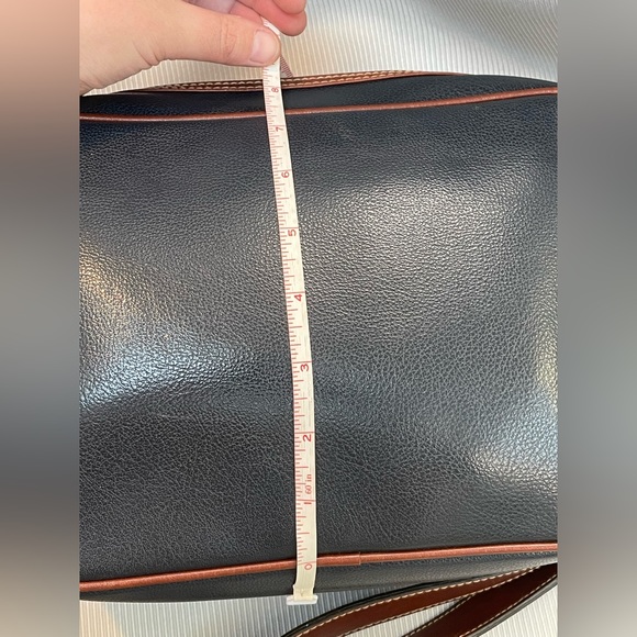 Vintage Carryland leather purse navy/brown - Picture 7 of 16